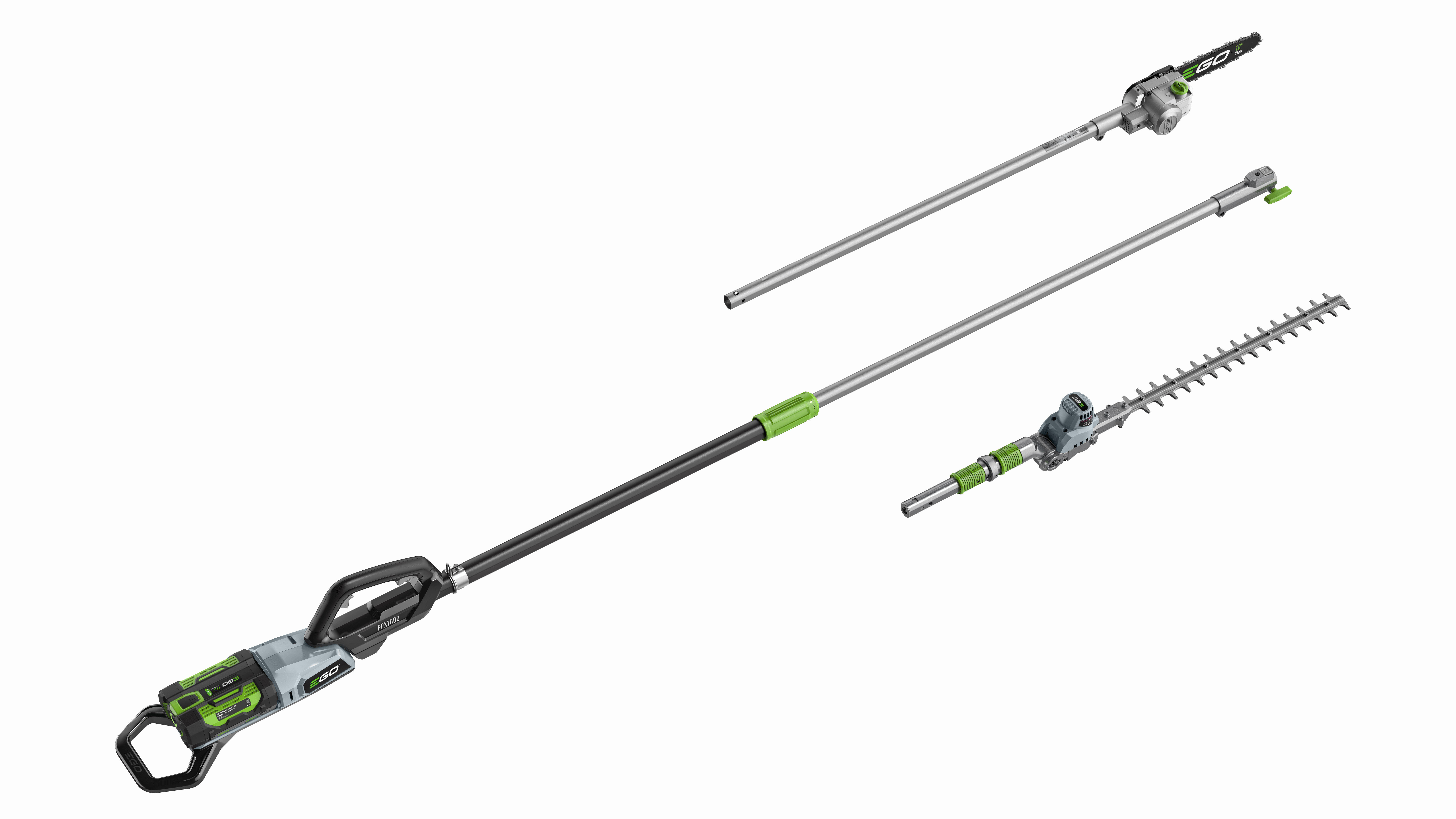 Ego Baumpflege Starter-Set PPCX1000 mit 4Ah Akku, Schnellladegerät und Ersatzkette