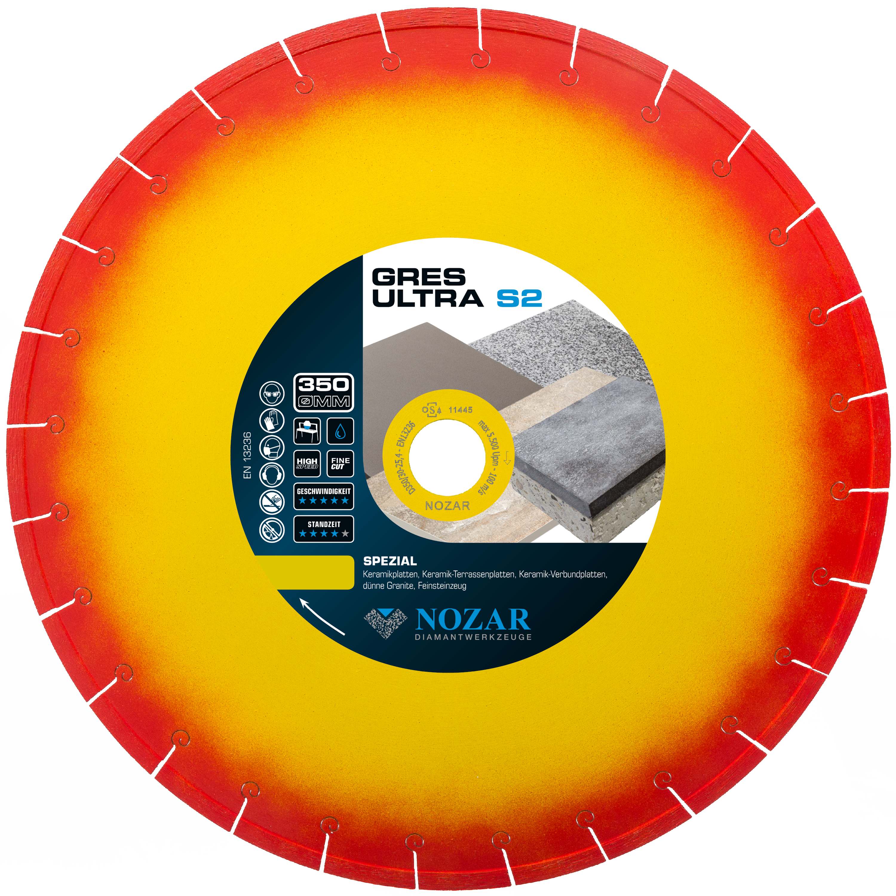 DIAMANT-TRENNSCHEIBE GRES-ULTRA 350x25,4