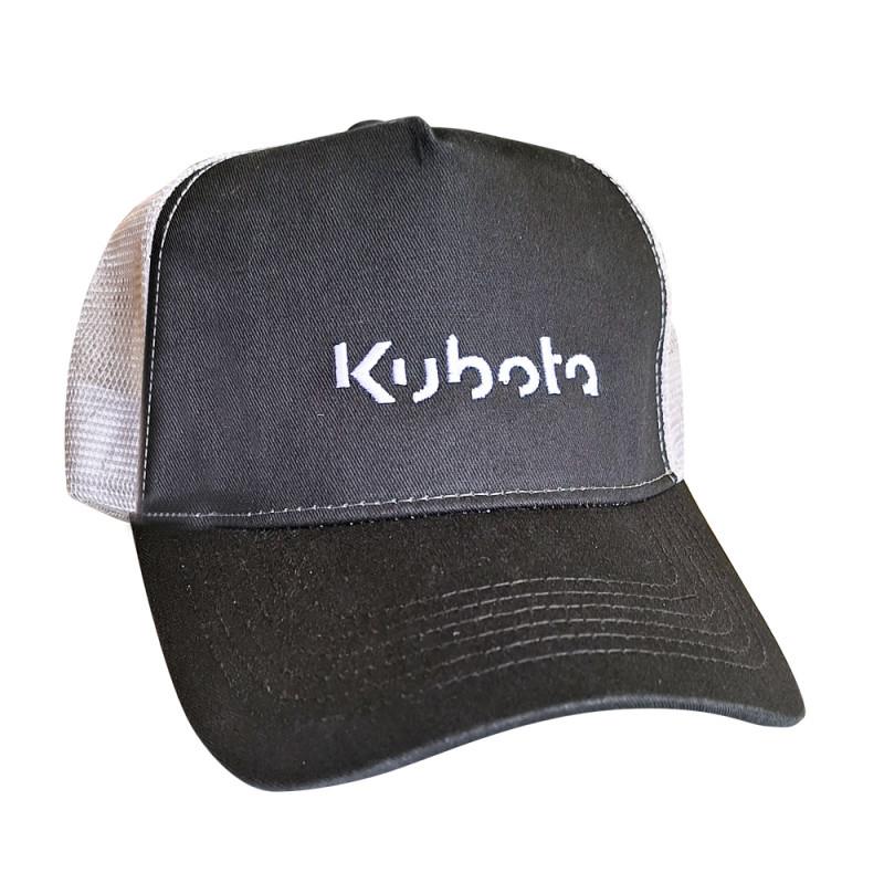 KUBOTA Netzcap schwarz/grau