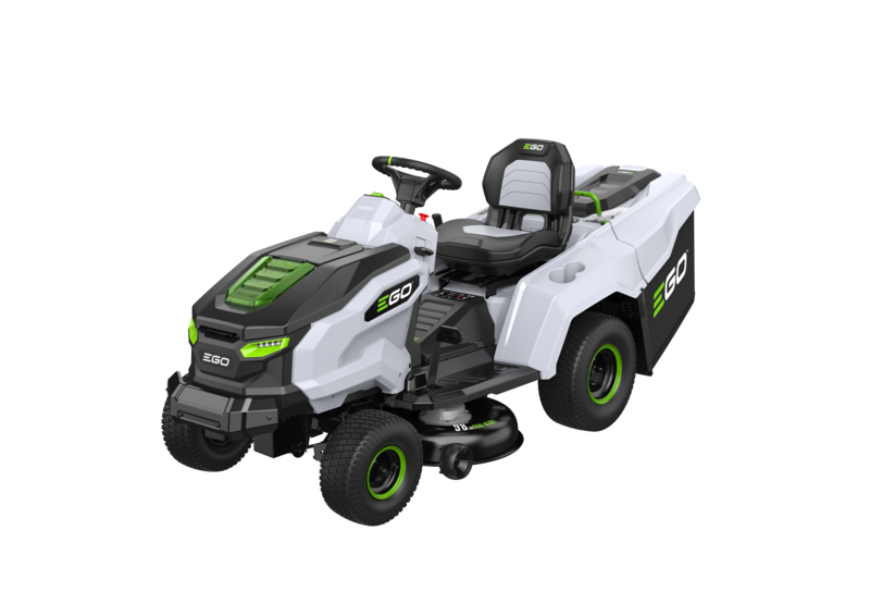 EGO AKKU-Aufsitzrasenmäher TR3801E-B mit Fangkorb
